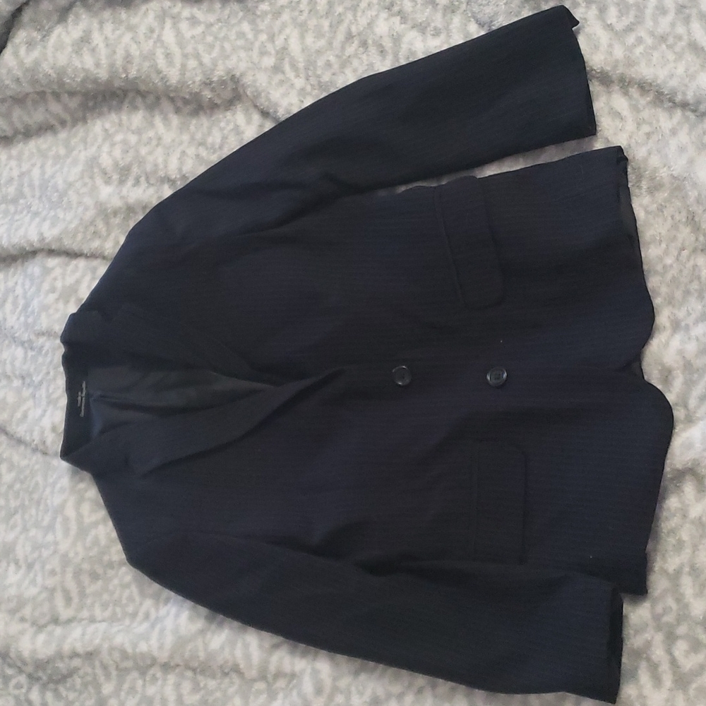 Calvin Klein child navy blue stripped blazer